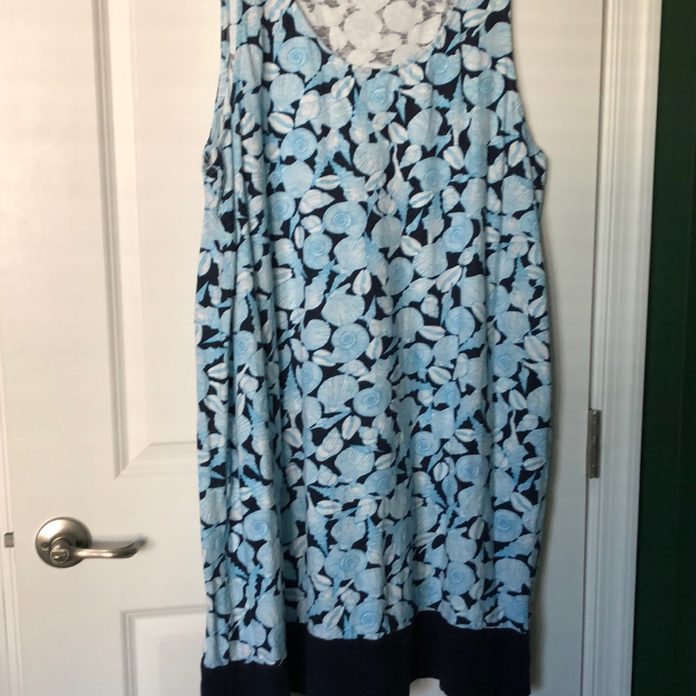 JJill seashell sleeveless cotton dress